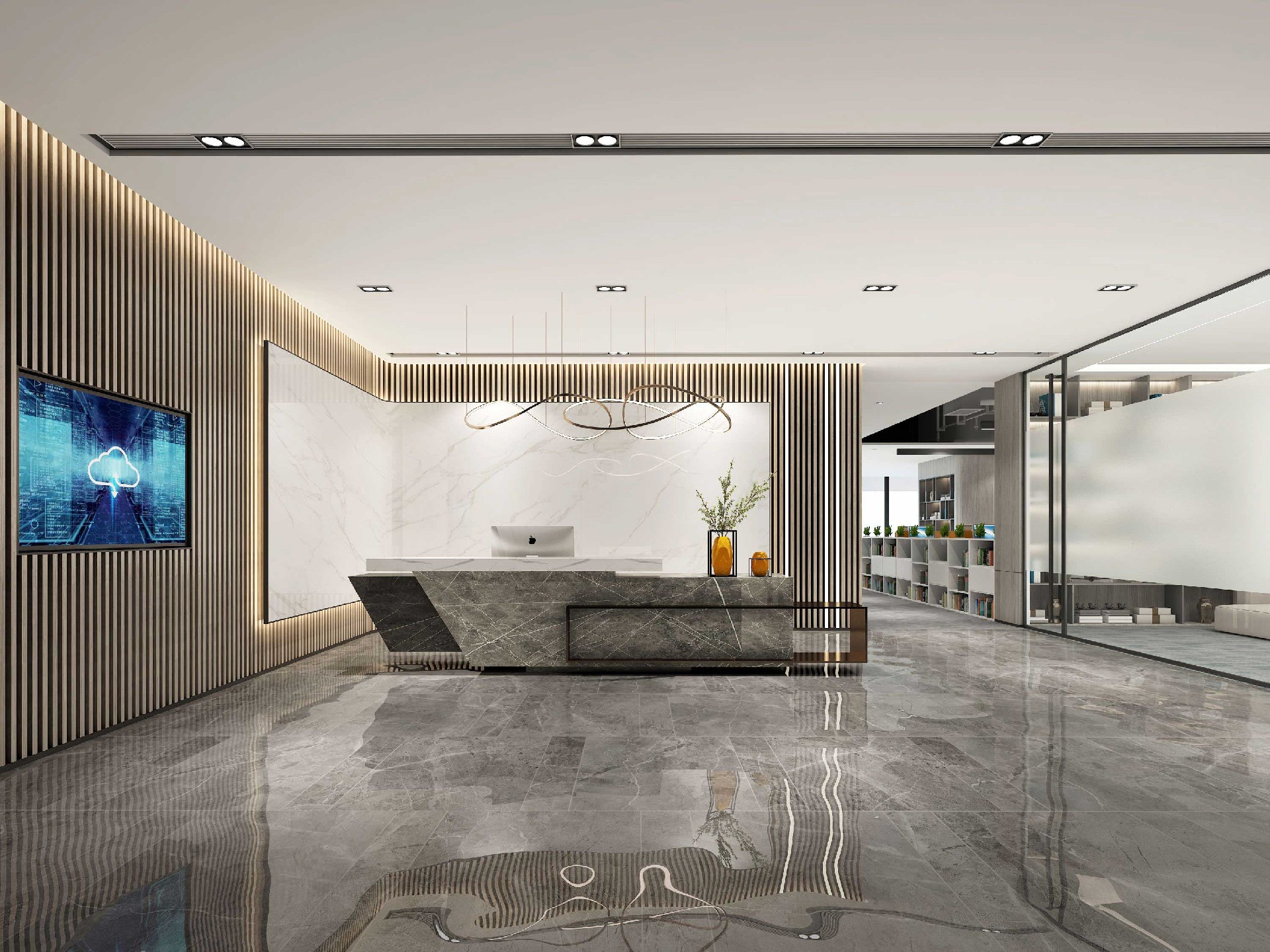 465平米鄭州辦公室裝修設(shè)計效果圖