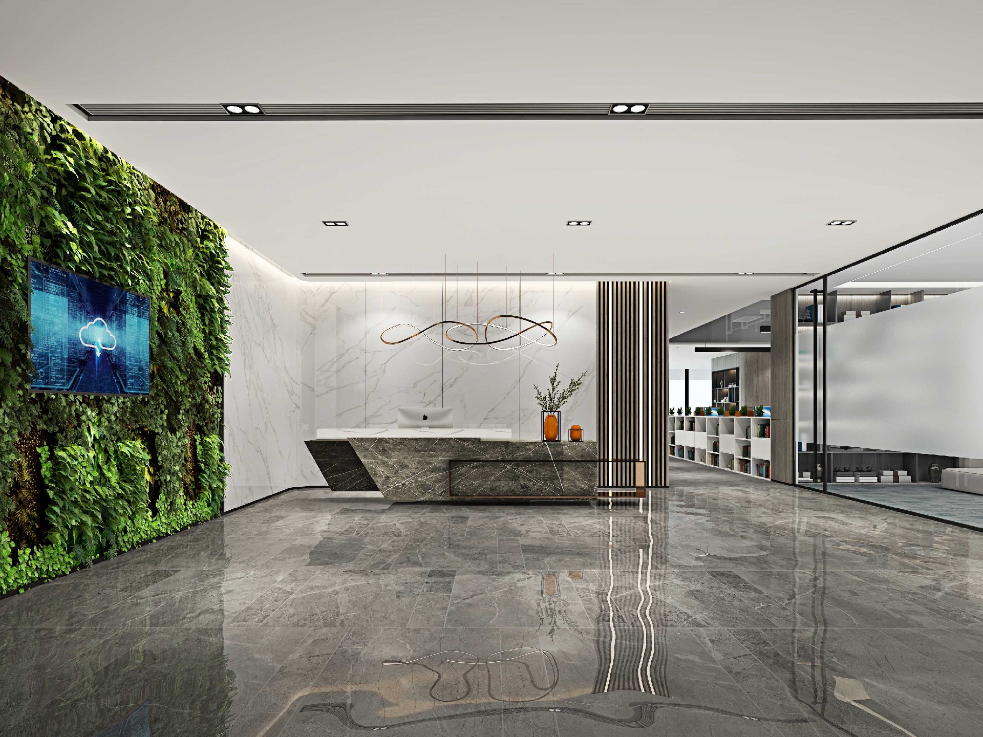 465平米鄭州辦公室裝修設(shè)計效果圖