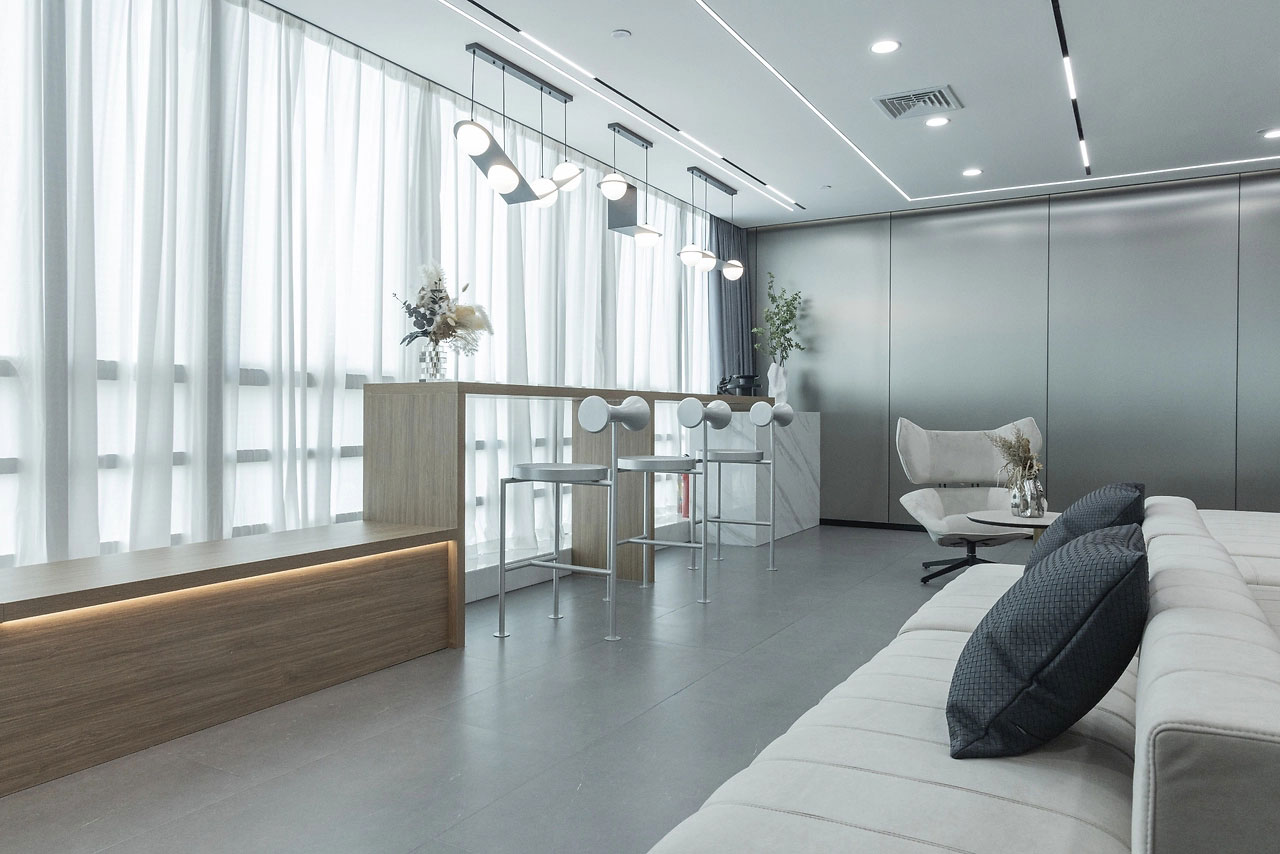 300平米企業辦公室裝修設計效果圖