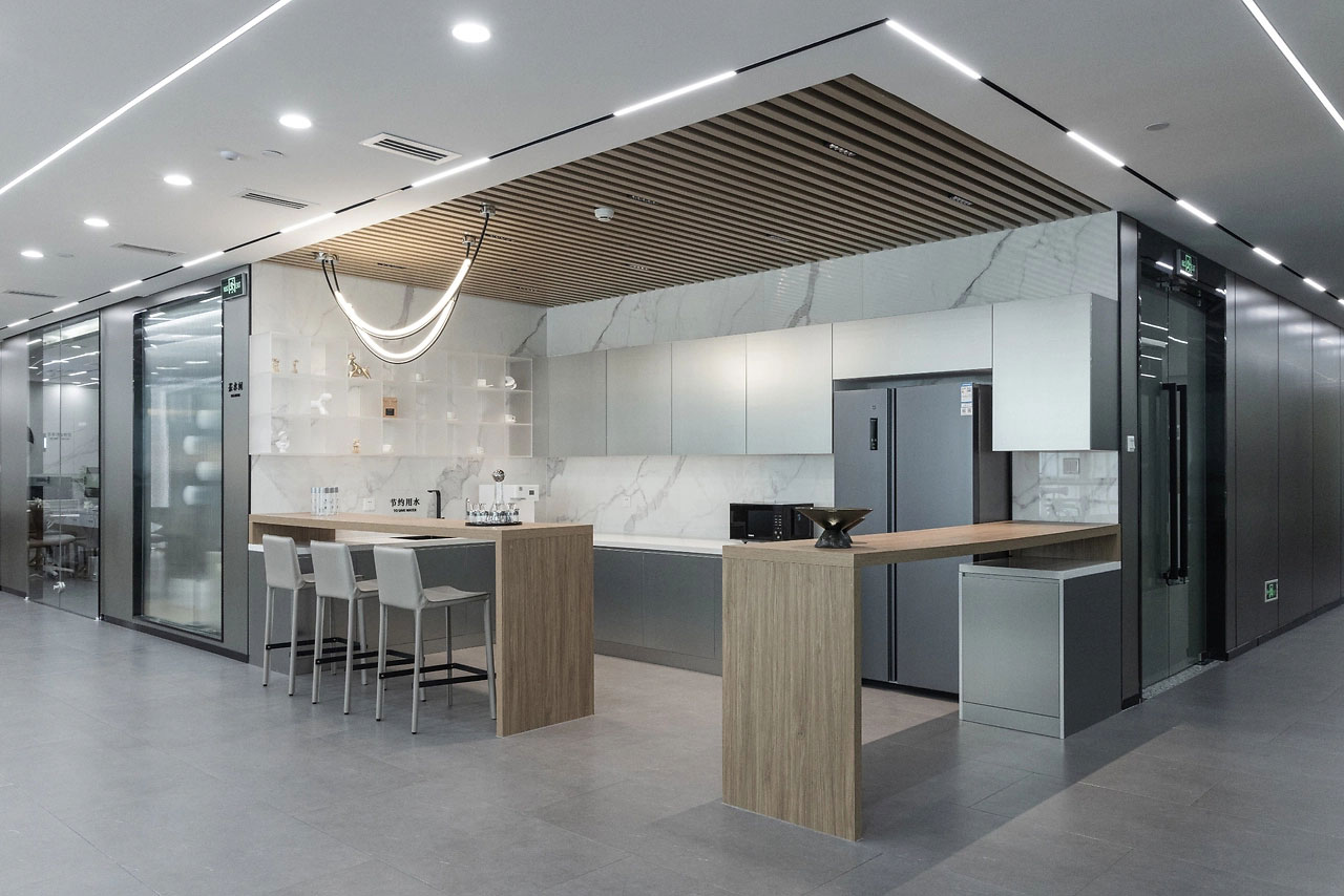 300平米企業辦公室裝修設計效果圖