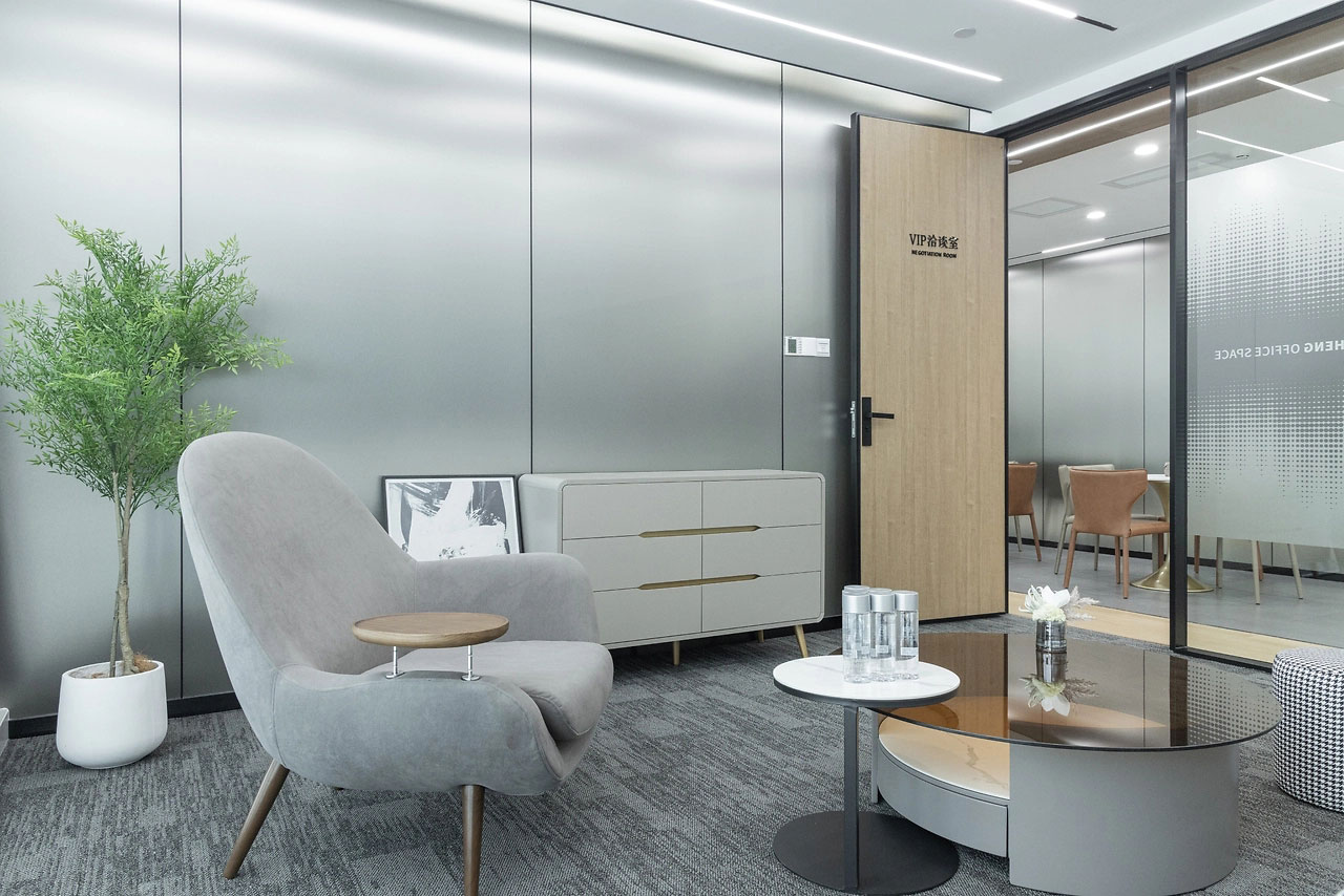 300平米企業辦公室裝修設計效果圖