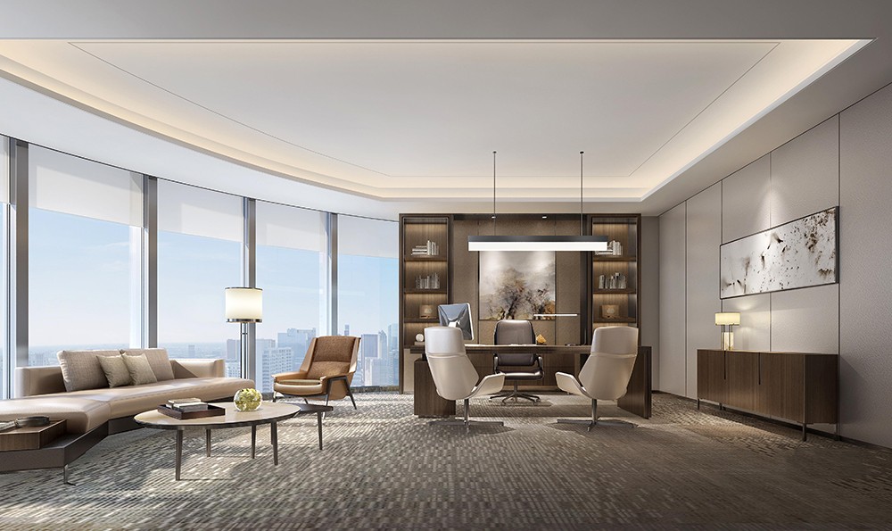 1300平米鄭州辦公樓裝修設計效果圖