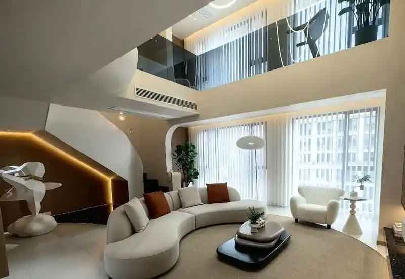 鄭州頂層躍層辦公室裝修：雙層空間的豪華設計