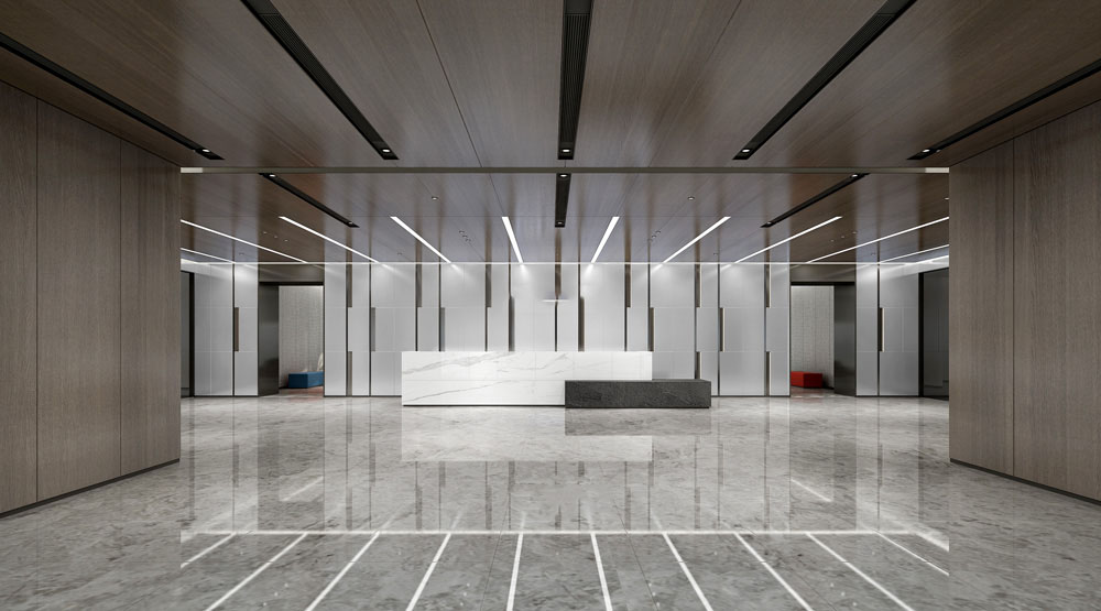 300平米鄭州辦公室設(shè)計(jì)施工效果圖