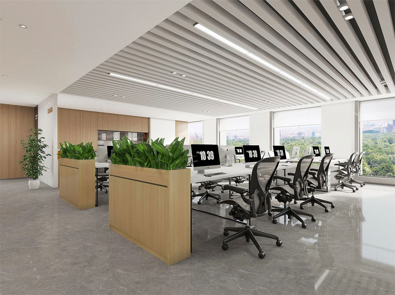 235平米鄭州辦公室裝修設計效果圖