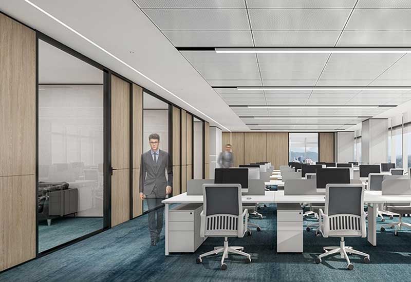 鄭州辦公室裝修地面復合地板100-120元/平米選材