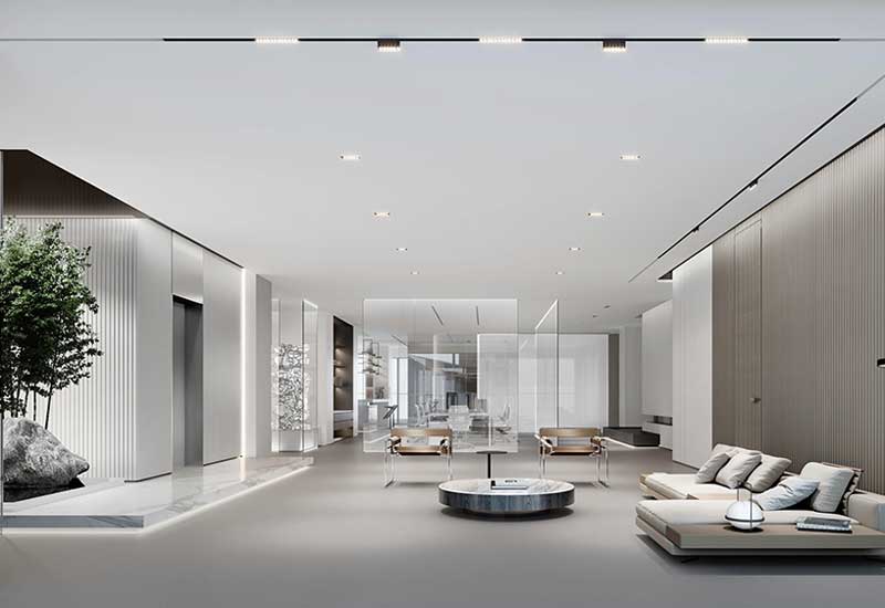 鄭州大型企業(yè)總部辦公室設(shè)計費：高端定制及豪華裝修施工材料